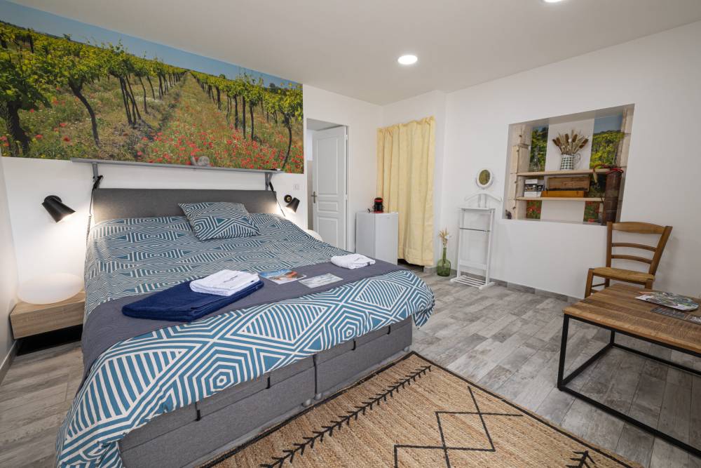 chambre bleu